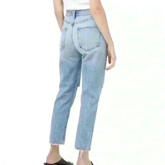 AGOLDE Riley High Rise Straight Jean in Blitz - Picture 13 of 13